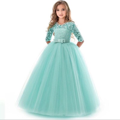 Teenage Girls Dress Summer Childrens Clothing Party Elegant