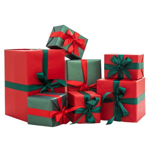Christmas gift box, Christmas tree topper gift box ornament