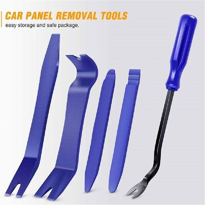 5Pcs Car Door Panel Trim Removal Tools Kit Portable Audio
