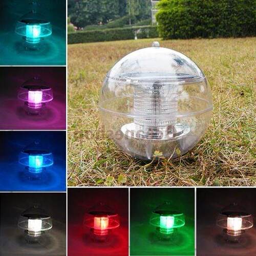outdoor Solar Power Color Changing LED Floating Ball Light
