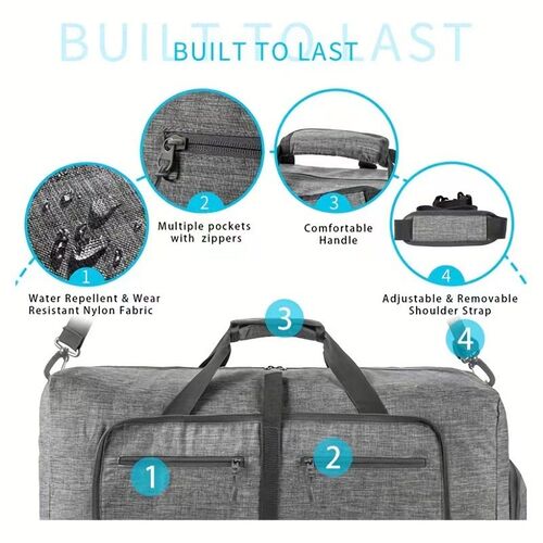 Hot selling foldable portable travel bag luggage bag行李袋