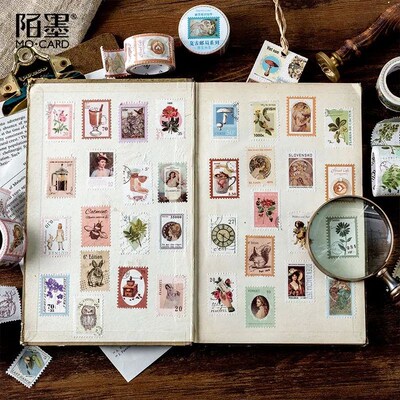 Vintage Post Office Series Washi Tape Retro stamps Coffee De