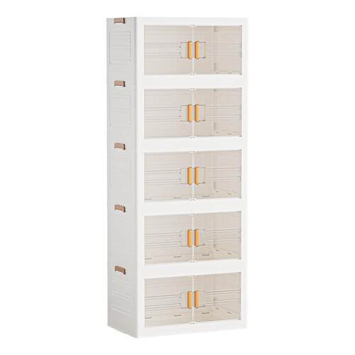 Household simple bedroom storage cabinet with wheels