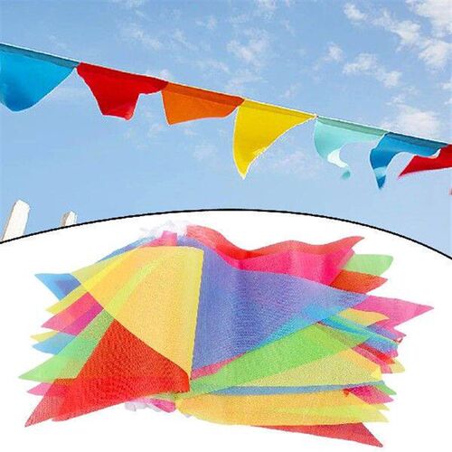 Banner Triangle String Flag 100 Meter 200 Flags Cloth