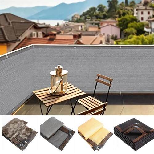 90% Shading Breathable Balcony Privacy Screen Outdoor Sun Sh