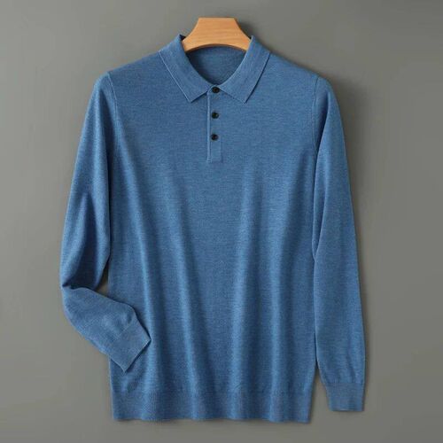 Mens Merino Wool Sweater  Collar Pullover Autumn Winter New