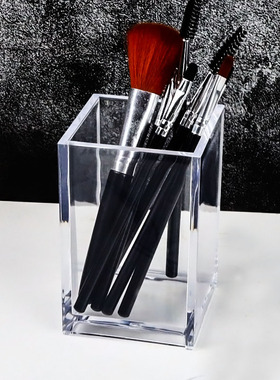 Acrylic Cosmetic Brush Storage Tube Transparent Eyebrow Penc