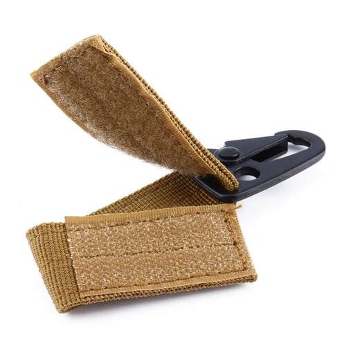 2pcs Tactical Hanging Buckle Molle Nylon Webbing Carabiner B