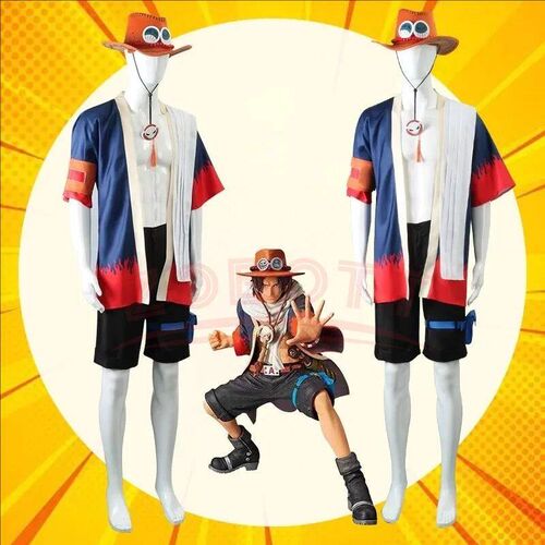 Pirate King One cos Piece Portgas D Ace Cosplay Costume Adul