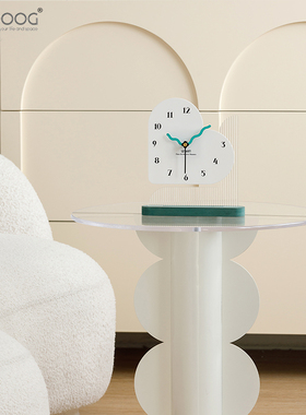 EMITDOOG心形座钟客厅装饰品家居入户玄关电视柜创意办公桌面摆件