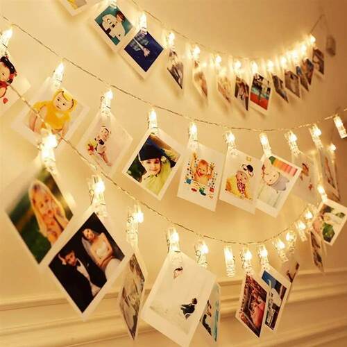 1.2M LED Light String Photo Clip Fairy Garland Light String
