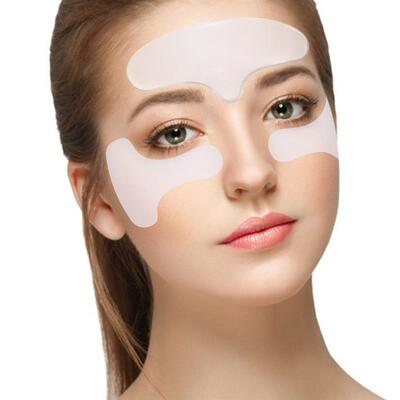3PCS Reuseable Facial Anti Wrinkle Silicone Patches Face