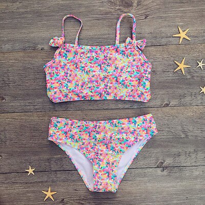 2~8 Years Kids Girls Bikini 2022 New Summer Girls Kids Swimw