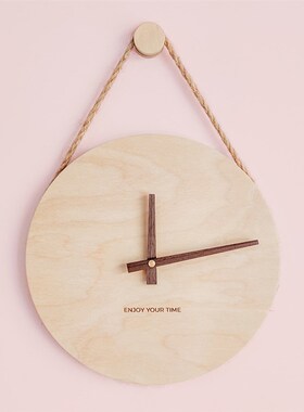 3D Wall Clock Wooden Nordic Wall Clock Modern Design Digital