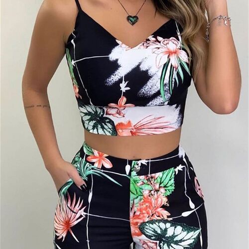 Fashion Women Shorts Suits 2Pieces Sets Summer Office Lady F