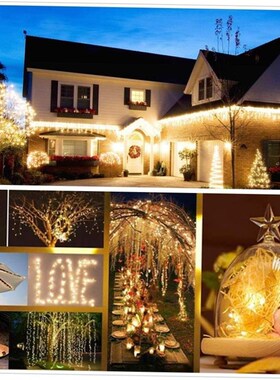 50/100/200/330 LED Solar Light Outdoor Lamp String Lights 1