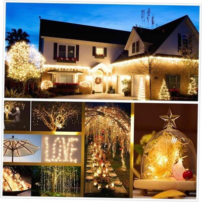 50/100/200/330 LED Solar Light Outdoor Lamp String Lights 1