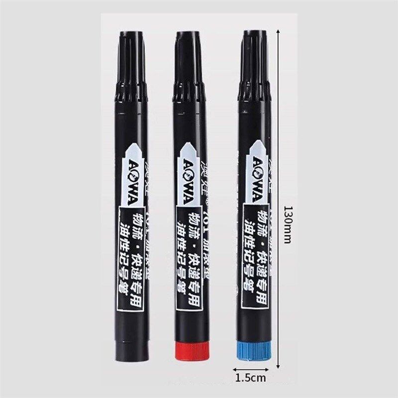 5-50Pcs Waterproof Oil-based Marker Pen Markers Black Blue R图片