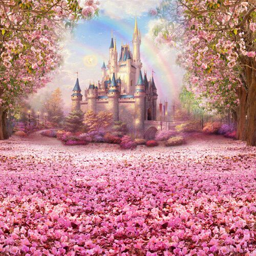 Castle Palace Photography Backdrop girls princess birthday