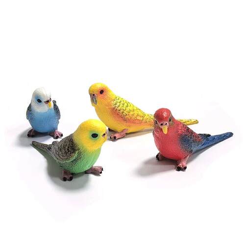 Mini Cute Simulated Parrot Childrens Ornament Toy Animal Mo