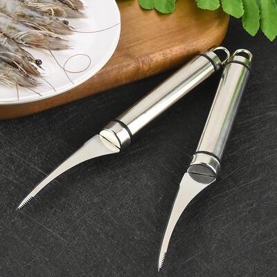 Stainless Steel Shrimp Deveiner Tool, Shrimp Cleaning神器 fo