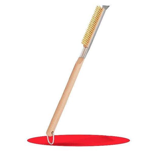 Pizza Oven & Stone Brush with Scraper 21In - Clean Stone