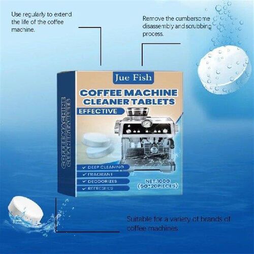 Pack of 20 High Efficiency Coffee Maker Cleaner Fizzings