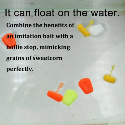 20pcs Corn Shaped Boilie Bait Carp Bait Pop Up Boilies Hair