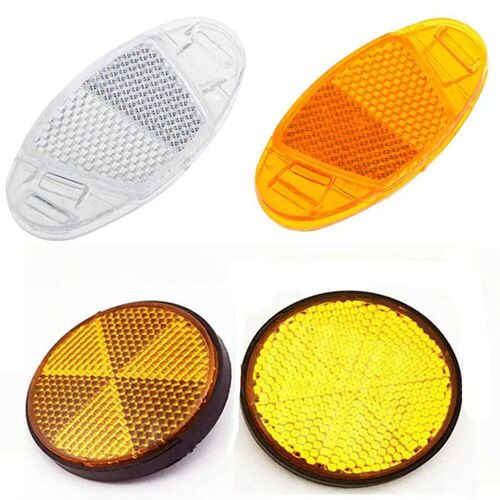 Oval&Round Night Reflectors Flashing Bicycle Reflect Accesso