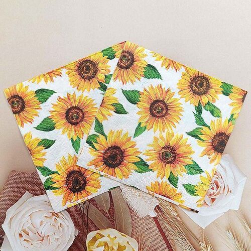 Party Tissue Paper Napkins 2 Layers Decoupage Serviettes Ros
