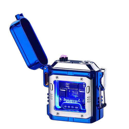 Metal Dual Arc Electronic Lighter金属双电弧点火器Transparent