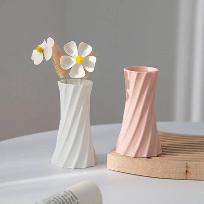 Plastic Flower Vase Ins Flower Arrangement Container Modern