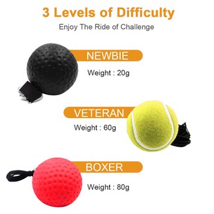 Boxing Speed Ball Set Reflex Punch Ball with Adjustable Head