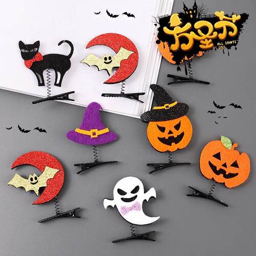 24 Pair Devil Hairgrips Bat Hair Clips Wings Bat Hairpins Dr