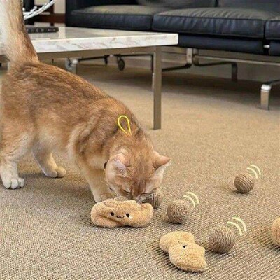 Cat Ball Interactive Toy Pet Squeaky Chewing Ball