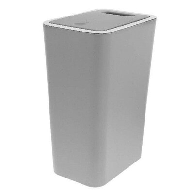Garbage Can Push Top Trash Plastic with Lid Bedroom Small