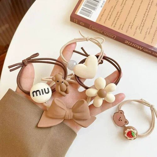 Set rendy Women Hair Scrunchies Girls Elastic Hair Rubber Ba