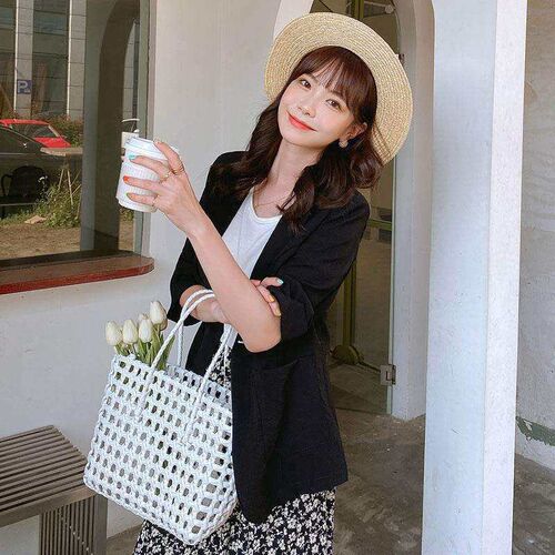 Thin Cotton and Linen Suit Womens Spring and Summer New Bri