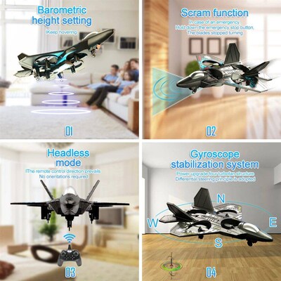 L0712 RC Remote Control Airplane 2.4G Gravity Sensing RC Gli