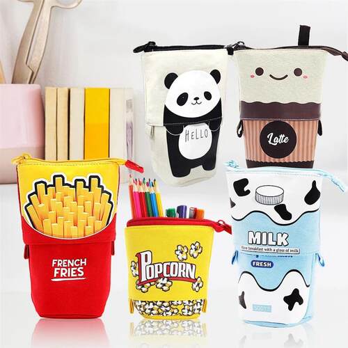 Standing Pencil Case, Telescopic Pencil Holder, Kawaii Stand