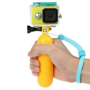 for Go Pro Accessories Yellow Floating Grip Monopod Handle T