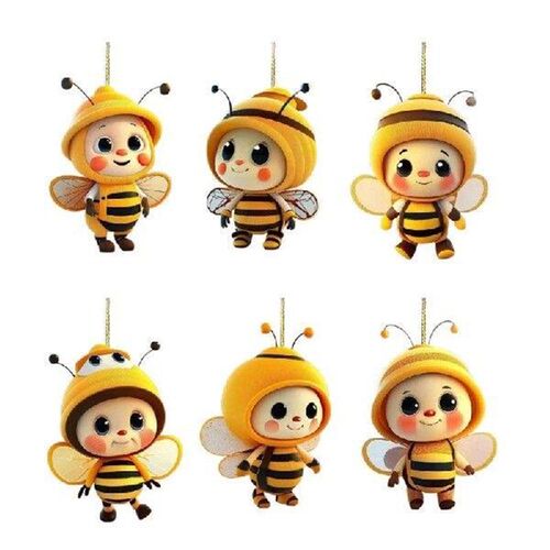 Acrylic Bees Decorations, Car Rear View Mirrorr Hangings