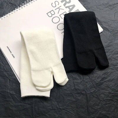 Hgh Qualty Combed Cotton Splt Toe Socks Unsex Smple Comforta