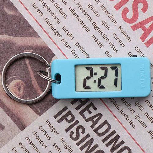 Unisex Student Electronic Clock Keychain Mini Electronic Stu
