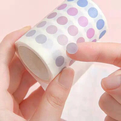 Kawaii Colorful Dot Washi Tape Stationery Stickers Decoratio