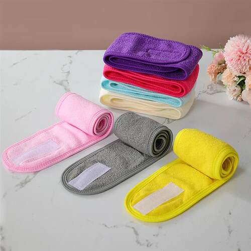 Women Adjustable SPA Facial Headband Bath Makeup Hair Band H