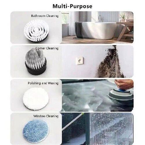 Cordless Shower Spin Scrubber Electric Cleaning Brush For