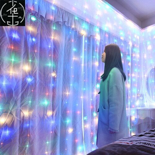 LED Curtain Garland on The Window USB Power Fairy Lights Fes