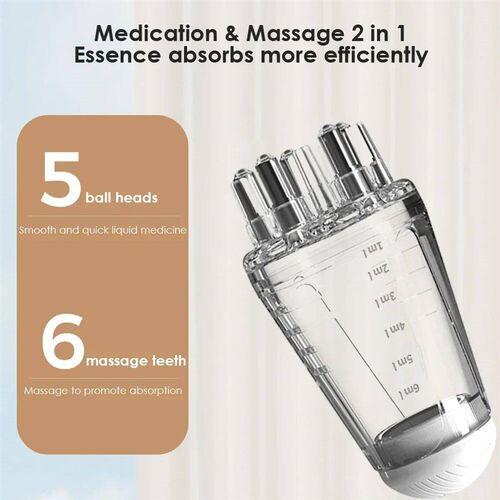 Scalp pplcator Lqud Comb Portable Mn Massage Comb Essental O