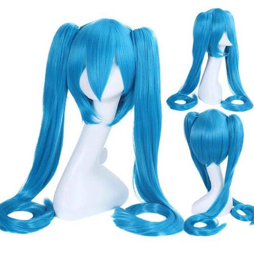 120cm Miku Cosplay Wig Black Rock Shooter Senbon Zakura Wigs